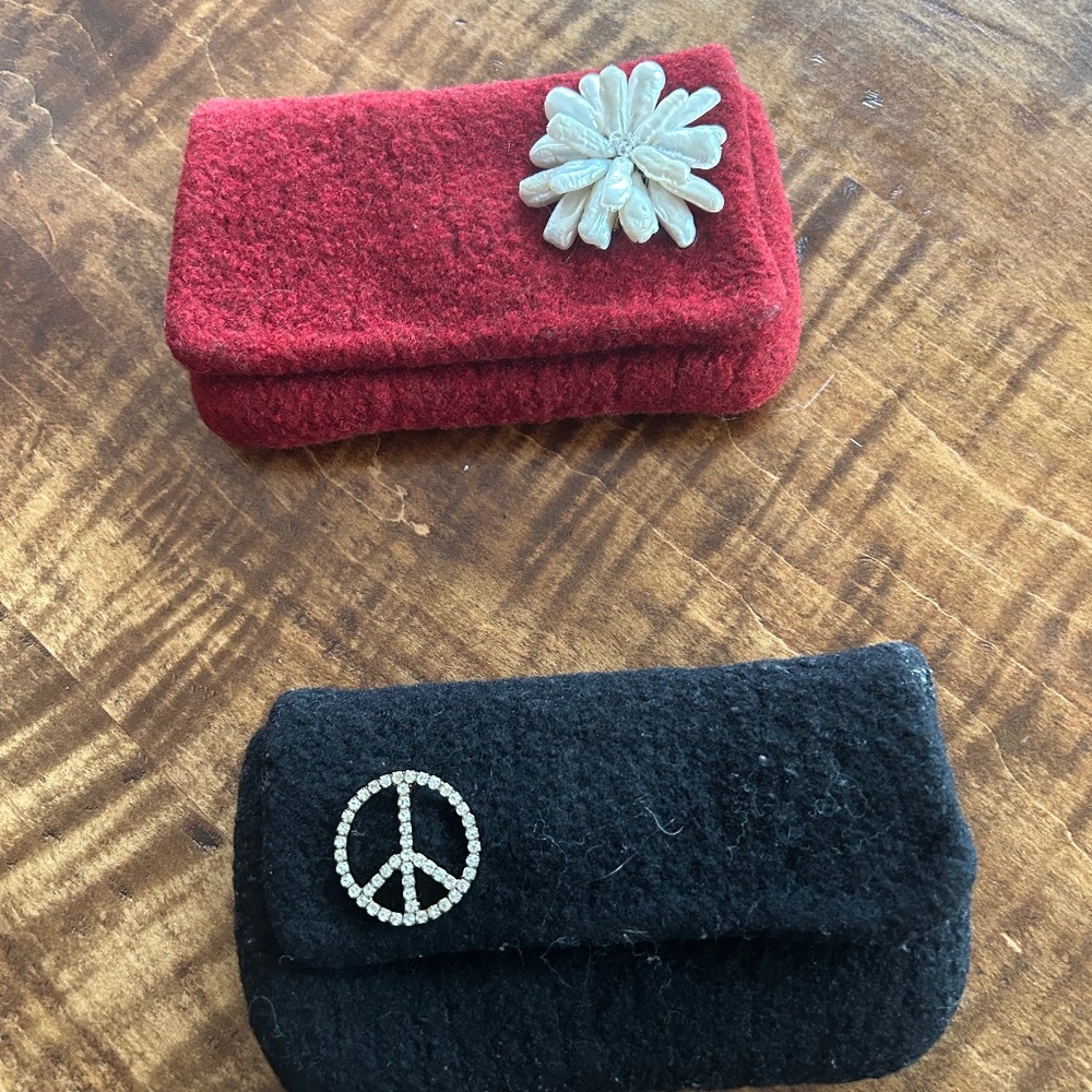 Sweet Sarah Oliver vintage clutches and collectible show cap